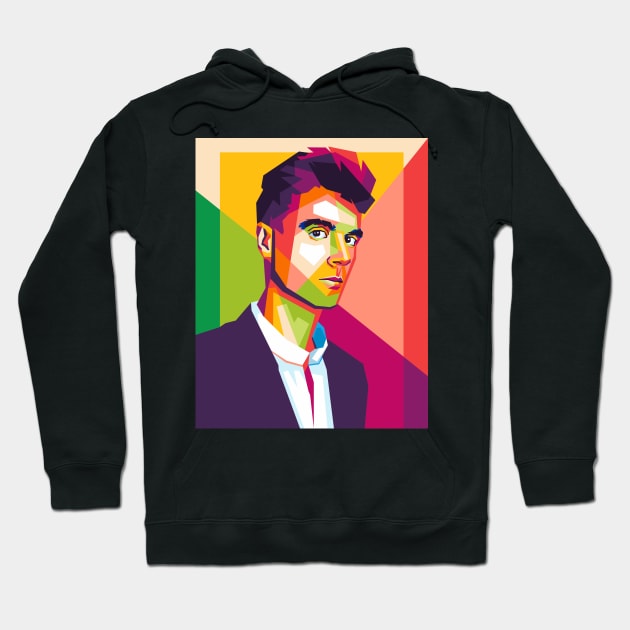 david byrne wpap Hoodie by cool pop art house